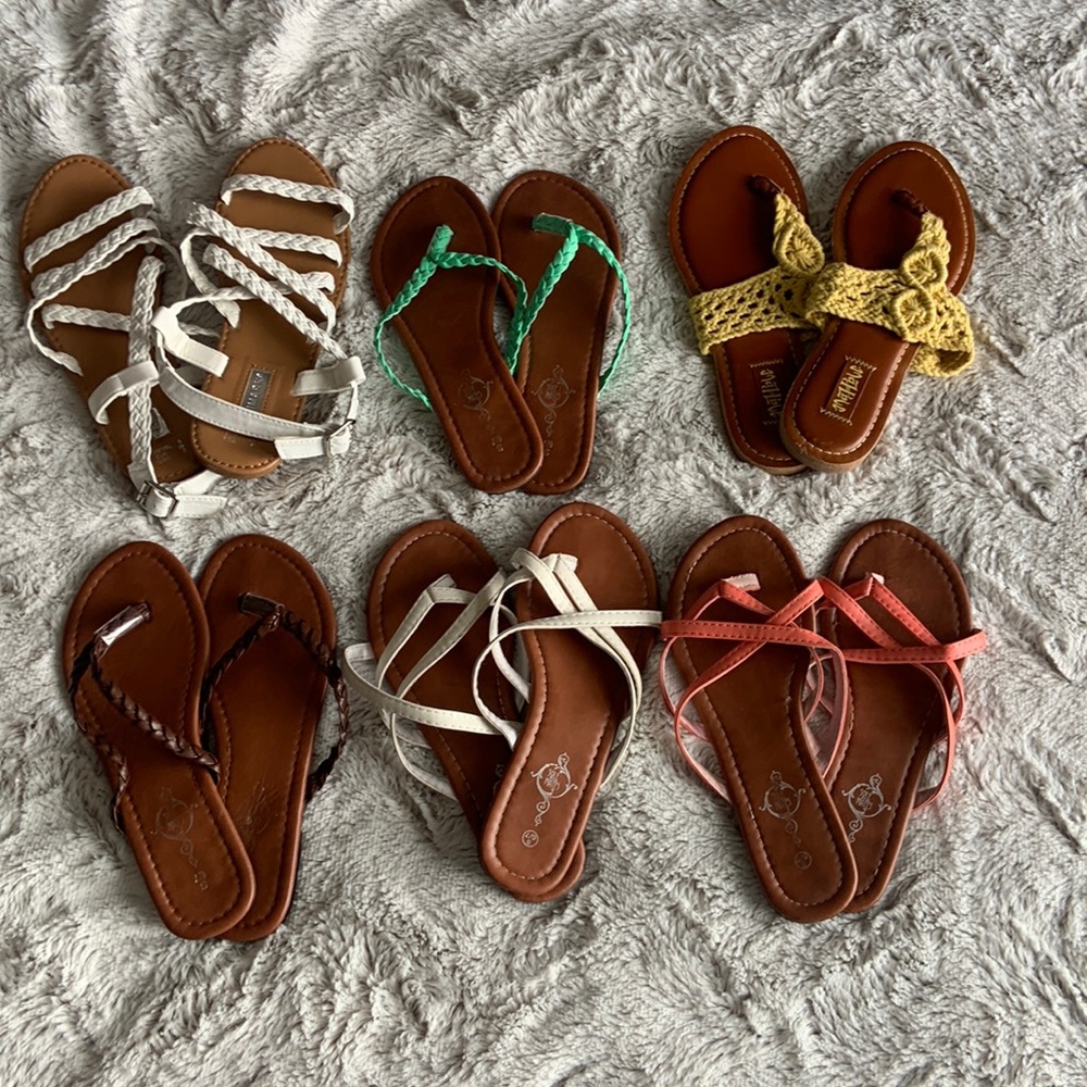 Sandal Bundle! Size 6 and 6/7. All in great shape and little wear to soles.